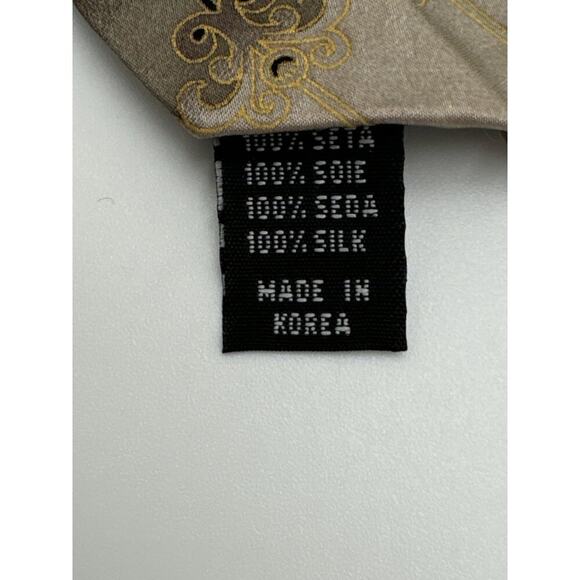 Bergamo New YorkbSilk X-Long Tie Fomal Dressy Brown Gold Geometric 5 FOR $25 💵 - Picture 6 of 8